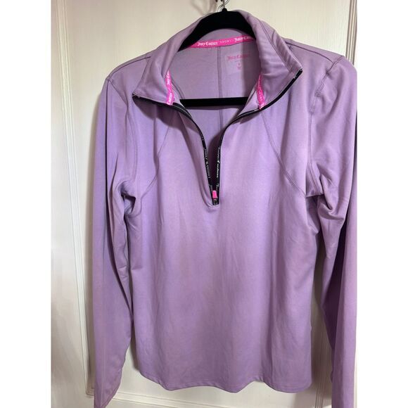 Juicy Couture Lavender Quarter-Zip‎ Pullover | Soft Comfort for Active Lifestyle - Picture 1 of 4